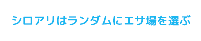 シロアリはランダムにエサ場を選ぶ